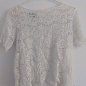 White Lacy Blouse